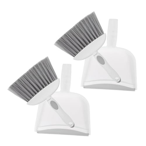 STOBAZA 1 Set Mini Broom Dustpan Pet Cleaning Supplies Mini Broom and Dustpan Cars Tools Desktop Dustpan Kit Mini Little Broom and Dustpan Multi-Function Mini Dustpan Desktop Broom Kit