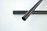 Wh-shop 3Kカーボンパイプ 中空チューブ 炭素繊維 外径5mm 6mm 7mm 8mm 9mm 10mm 11mm 12mm 13mm 14mm 15mm 16mm 17mm 18mm 19mm 20mm 長さ1000mm (1本) 光沢のある表面/マット表面 (1本 外径7mm x内径5mm x 長さ1000mm 3K 光沢のある表面 壁の厚さ1.0mm)