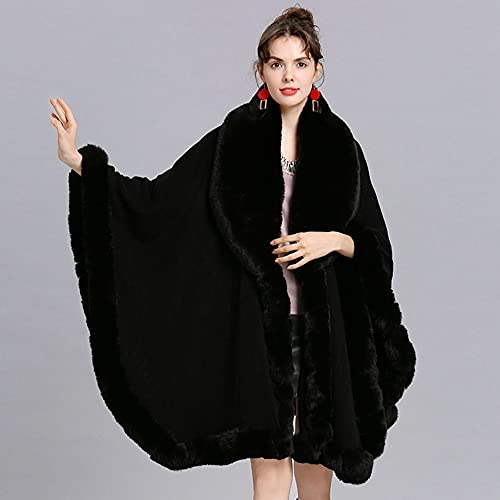Elegant Faux Fox Fur Collar Knitted Cardigan Shawl Bride Wedding Party Shawl Cloak Coat4