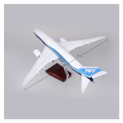 Aviones a escala Boeing B787 de 43 cm con luces LED y ruedas 6