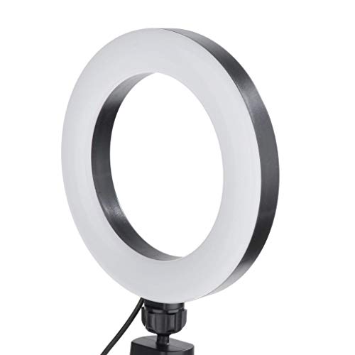 gazechimp Anel de luz LED com suporte de tripé iluminação de estúdio de maquiagem 3 modos de luz