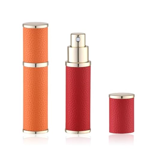 Fusupak Frasco de perfume de viagem recarregável - mini pulverizador atomizador de colônia portátil - recipiente dispensador de fragrância de tamanho vazio para viagem - 10 ml, 2 peças, pequena