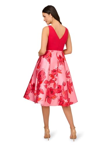 Image of Adrianna Papell Printed Midi Dress