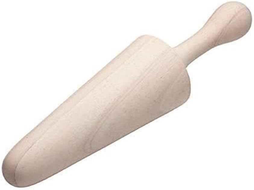 Winco WPST-13, 13-7/8'' x 3-1/8'' Wood Chinois Pestle