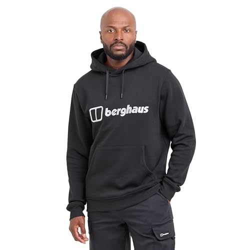 Berghaus Men's Logo Pullover Hoodie, Black, L