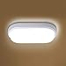 Produktbild LED Deckenleuchte Badlampe 12W, Oeegoo IP54 Wasserfest Deckenlampe, 960lm Flimmerfreie Feuchtraumleuchte Wandleuchte für Bad Kinderzimmer Schlafzimmer Balkon WC hauswirtschaftsraum Treppenhaus, 4000K