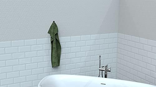 Agua Accessories Towel Hooks, Bathroom Hooks for Clothes Bath Sponge Hanging, Upgrade Brass Robe Hooks Heavy Duty Wall Mounted in Kitchen Bedroom Hotel Chrome 12 Year Guarantee