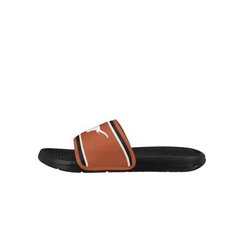 Image of FOCO NCAA Printed Team Logo and Color Stripes Comfortable Slide Sandals
