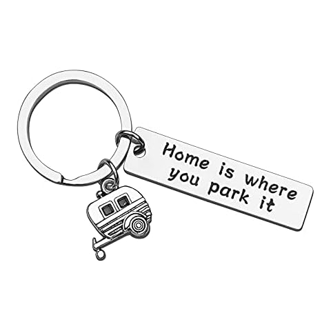LUCTHY House Keyring Women Men Home Keychain Funny Birthday Gifts with Gift Box Cover