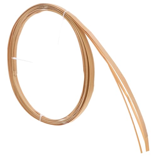 jojofuny Wooden Strips Decorative Material Rattan Cane Flat Reed Basket Weaving DIY Craft Kit for Wedding Decorations Home Decor