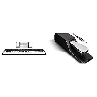 Alesis Recital – Piano Numérique/Clavier de 88 Touches Semi-Lestées de Taille Authentique & ASP-2 – Pédale de Sustain… - Les Beatles, Paul McCartney, John Lennon, RIngo Starr, George Harrison