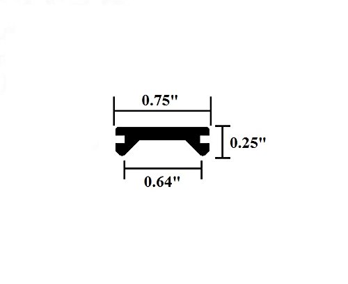 Automotive Authority Llc White Rv Camper Trailer Thick Vinyl 3/4" Insert Trim Mold Flexible Screw Cover 0.75" X 24 Feet (24 Ft, White) #TOP3