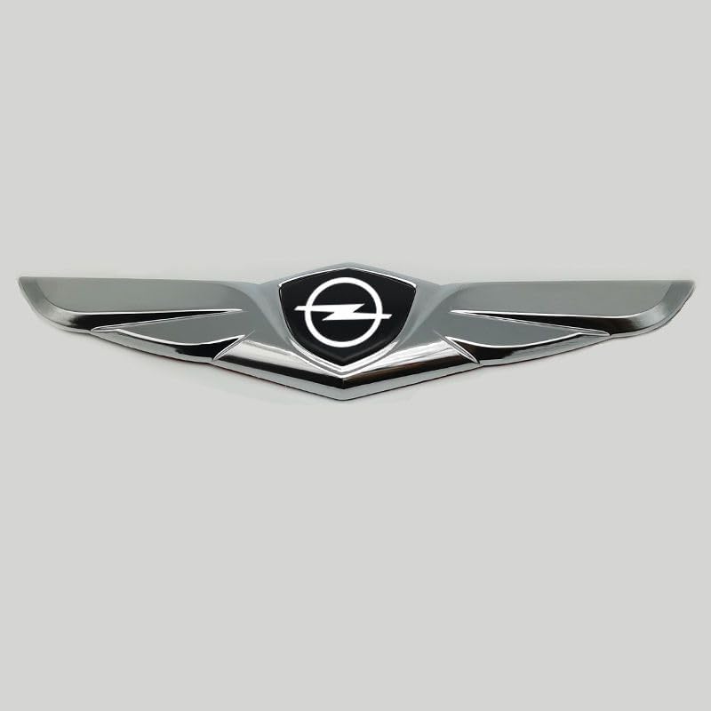 XIYUANFA Auto 3D Logo Metall Aufkleber Emblem für Opel Vauxhall Vectra 2000-2009, 3D Logo Abzeichen Abziehbilder Karosserie Emblem Autoaufkleber Auto Zubehör,A