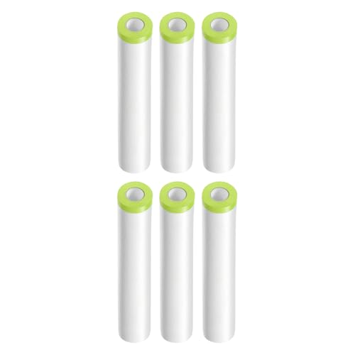 Image of HARFINGTON 6 Rolls Pre-Taped Masking Film 70.9 inch x65.6ft Tape and Drape Painters Plastic Drop Cloth Film with Tape Plastic Sheeting for Automotive Painting Covering, Green