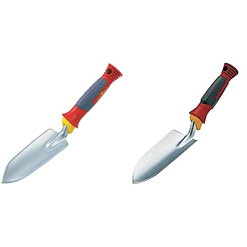 WOLF-Garten - Pflanzenkelle LU-2P; 2916000 & Blumenkelle LU-2K; 2915000 - Fest eingestielt - Gummigriff mit Metallrahmen - Mehrfarbig - Gartentrowelsatz
