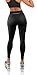 sesto senso Donna Leggings Senza Cuciture Pantaloni Sportivi Yoga Fitness Flessioni Push Up Nero XXS/XS