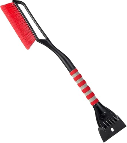 FOVAL 27' Snow Brush with Wider Ice Scraper (4.73' Width), Snow Removal Tool Car Brush with...