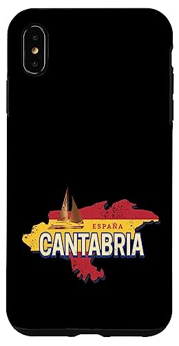 Carcasa para iPhone XS Max Cantabria España Retro Región Vintage Velero Recuerdo