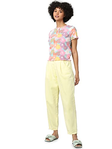 Image of ONLY Women's Polyester Blend Slim Fit T-Shirt