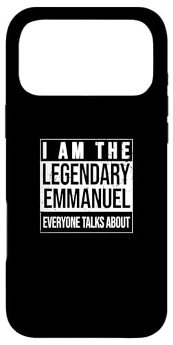 I am the Legendalシャツ、エマニュエルへのギフトアイデア スマホケース iPhone 17 Pro Max 用