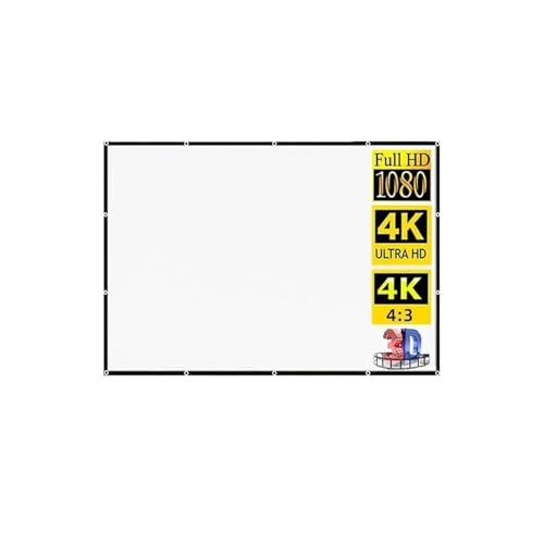 Pantalla de proyección portátil plegable 150 pulgadas 4:3