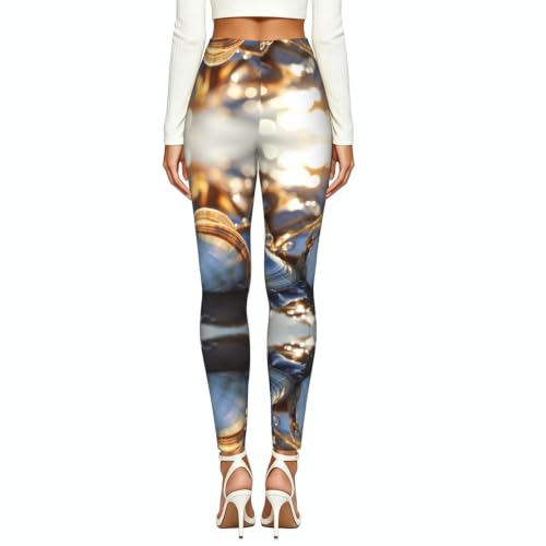 Leggings de compresión Ocean Beach: mallas suaves de mujer para yoga y paseos por la playa 3