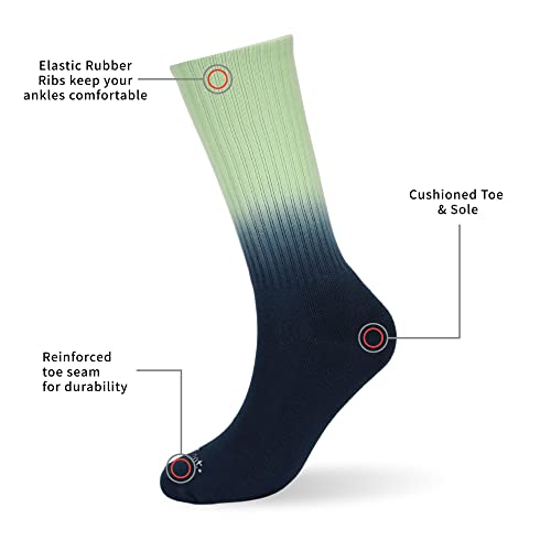 Image of MONFOOT Women's and Men's 3-8 Pairs Athletic Cushion Crew Socks Multi