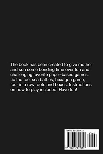 It's All Fun And Games Between Mom And Son: Fun Family Strategy Activity Paper Games Book For A Parent Mother And Male Child To Play Together Like Tic Tac Toe Dots & Boxes And More Yellow Design image 4