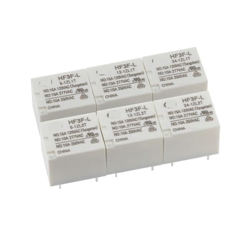 Relé HF3F-L-24-1ZL1T de 5 pines y 10A para control de circuitos 2