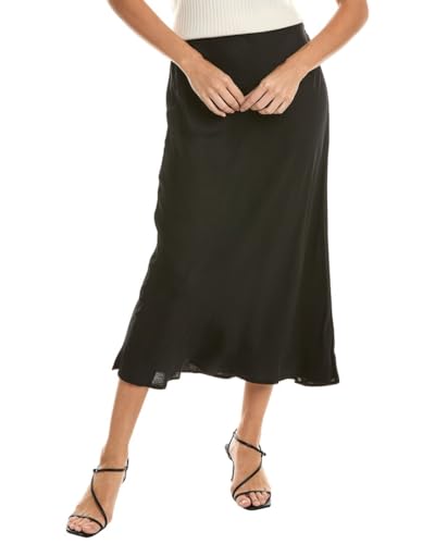 Velvet by Graham & Spencer Women's Aubree Satin Midi Slip Skirt