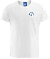 FC Schalke 04 S04 T-Shirt Basic weiß (DE/NL/SE/PL, Alphanumerisch, L, Regular, Regular, Weiß)