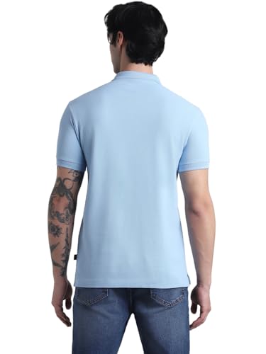 Image of Jack & Jones Men Cotton Polo Collar Slim Fit T-Shirt