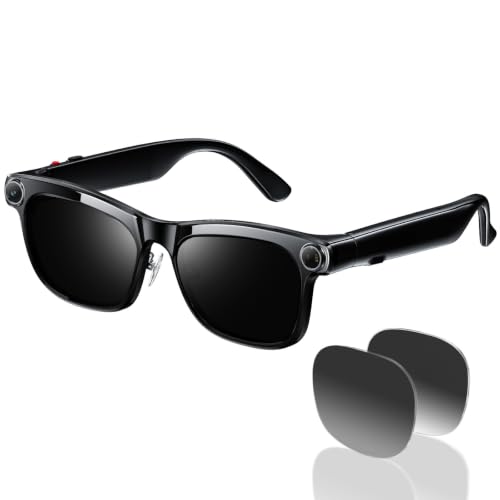 KAIGERR AI Smart Glasses with 13MP Camera, Stabilized POV Recording | ChatGPT Real-time Translation, Bluetooth Audio, ENC Noise Cancelling,Extra-Long Battery Life,Lightweight for Outdoor & Office