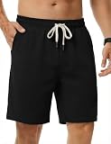 iClosam Pantalons Courts pour Homme en Pana Minimaliste, Respirants Polyvalents Faciles à Combiner Pantalons Courts pour Homme Week End Voyages, Finitions Soignées,M