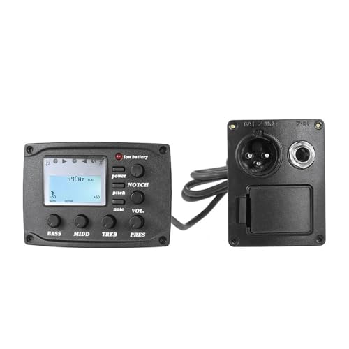 アコースティックギター 4 バンド EQ イコライザー トーンとボリュームアンプ プリアンプ ピエゾピックアップ ディスプレイ ギターアクセサリー
