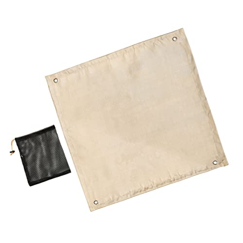 VICASKY 1 Set Fireproof Blanket Lightweight Fire Retardant Blanket for Outdoor Camping BBQ Fireplace Protection Mat