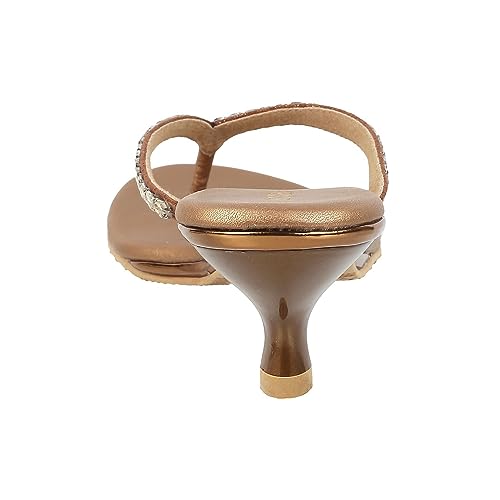 Image of Mochi Women Kitten Heel Fashion Sandal