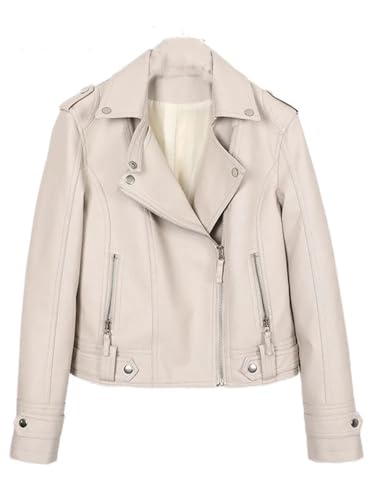 Veste casual slim manteau femme en similicuir souple et confortable