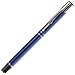 Low Budget Beautiful Blue JJ Rollerball Pen - Black Ink Refill Medium Tip Point