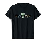 Badminton Badmintonspieler Federball Herzschlag T-Shirt