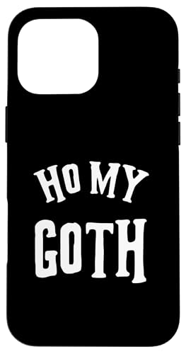おもしろカワイイパステルゴスグッズ。Nu Goth Aesthetic Oh My Goth スマホケース iPhone 16 Pro Max 用