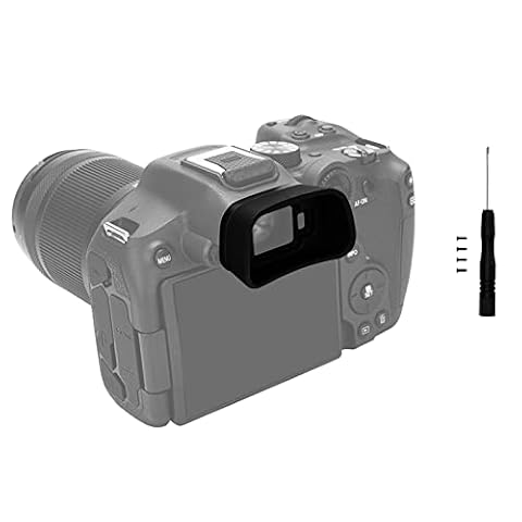 Wizjer muszli ocznej z miękkiego silikonu o wydłużonym stylu do aparatu bezlusterkowego Canon EOS R7 APS-C