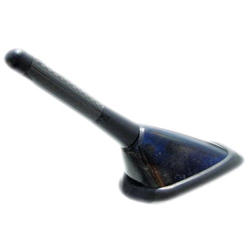 VMS Racing BLACK Real CARBON FIBER 3 inch CNC Machined Billet Aluminum Short ANTENNA Compatible with BMW Z3 Z4 318 318i 3-series