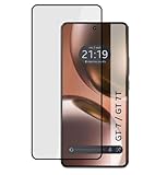 Pellicola protettiva 5D nera FULL GLUE per Realme GT 7 / GT 7T 5G, realizzata in vetro temperato da 0,3 mm che copre l'intero schermo.