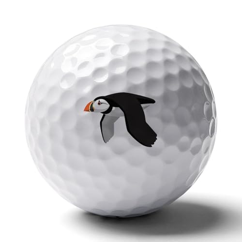 Flying Puffins Practice Golf Ball Realistic Feel and Long Lasting Limited Training Balls Gifts for Men Women