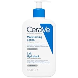 CeraVe Moisturising Lotion with Ceramides for Normal to Dry Skin, 473ml | Lighweight Daily Hydrating Face & Body Moisturiser with Hyaluronic acid, MVE technology. Fragrance-Free.