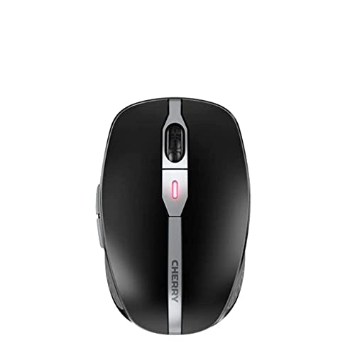 Cherry MW 9100 Wireless Rechargeable Mouse Bluetooth or 2.4 GHz AES-128 encryption Black (Renewed)