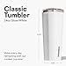 Corkcicle Classic Tumbler - Keeps Drinks Hot for 3 Hours - Triple-Insulated Stainless Steel - Cupholder Friendly - Holiday Mug Gift - Great for Gifting Warmth - 24 oz - Gloss White