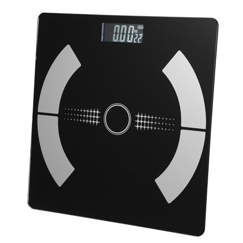 Mikinona Digital Body Weight Accurate Weighing Tool for Home Use Measures Weight Muscle Mass and More Stylish Glass Design USB Rechargeable for Health Monitoring and Fitness