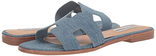 Steve Madden Women's Hadyn Sandal, Denim Fabric, 9.5 #TOP6